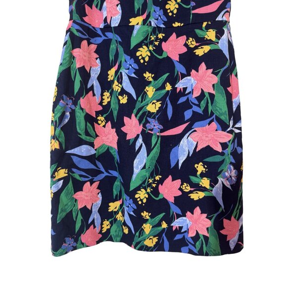 J. Crew Womens Floral Basket Weave Sleeveless Square Neck Mini Dress Size 2 - Picture 4 of 11